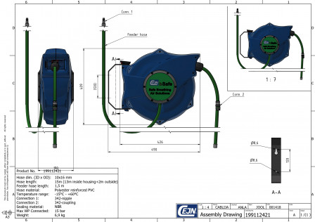 Enrouleurs de tuyaux SafetyReel bSafe