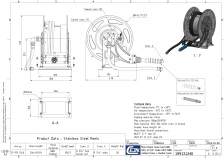 Enrouleurs de tuyaux OpenReel SS