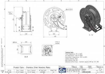Enrouleurs de tuyaux OpenReel SS