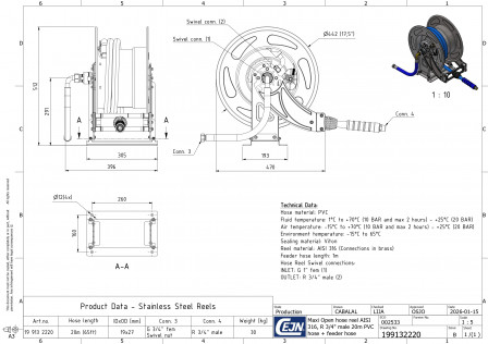 Enrouleurs de tuyaux OpenReel SS