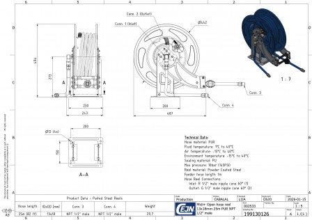 Enrouleurs de tuyaux OpenReel 913