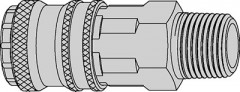 COUPLEUR ESAFE BSPT MALE 3/8