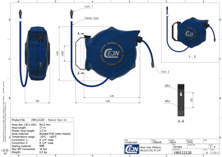 Enrouleurs SafetyReel-Enrouleur moyen