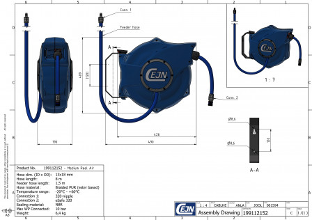 Enrouleurs SafetyReel-Enrouleur moyen