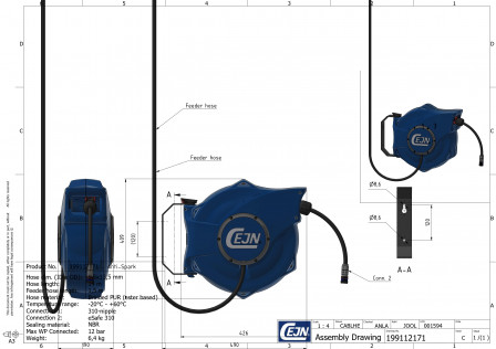 Enrouleurs SafetyReel-Enrouleur moyen