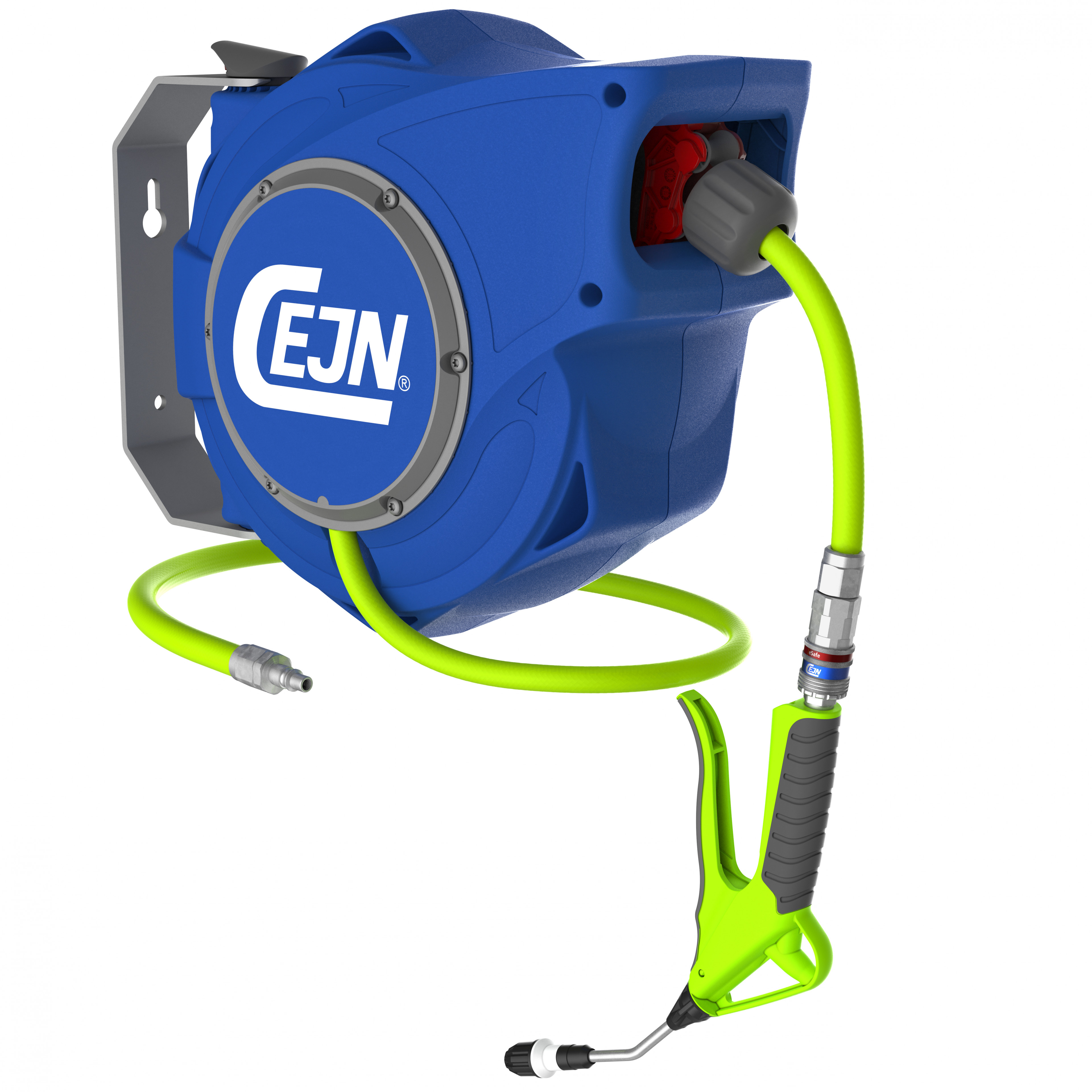 Enrouleurs SafetyReel-Petit enrouleur équipé d'une soufflette 209 SUVA