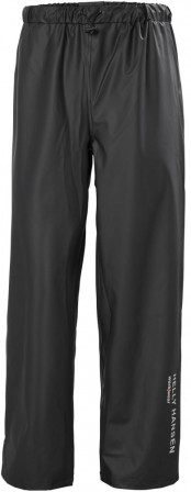 Pantalon imperméable enPU élastique taille Lnoir