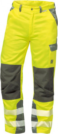 Pantalon haute visibilité PARIS,ta58 jaune-gris