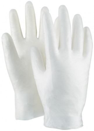 Gants jetables pein.,latex T. 9, p. (Boîtede 100 pcs.)