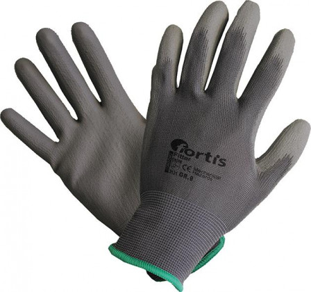 Gants Fitter polyuréthane/nylon taille 8 gris