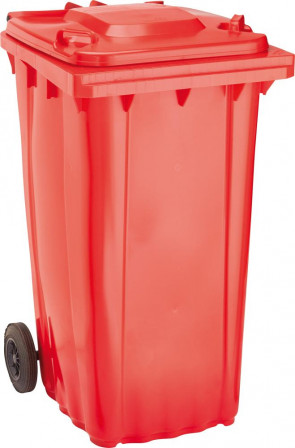 Grande poubelle WAVE 240- L plas. rouge