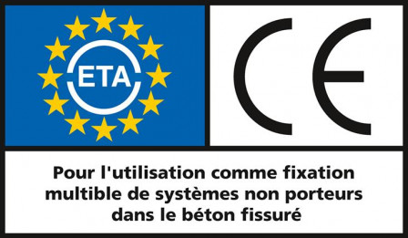 Cheville à frapper fischer EA II M10 A4