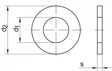 Rondelle DIN 125A 3,2 A2