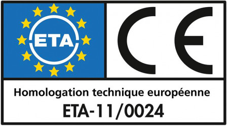 Paneltwistec Tête à plate au jaune TX 40 8,0 x 100 mm