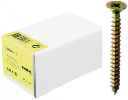 Vis pour panneau aggloméré tête fraisée zn jaune VG PZD 3,0x 12 KP 