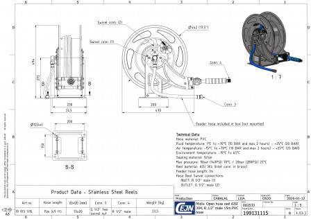 Enrouleurs de tuyaux OpenReel SS