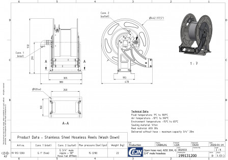 Enrouleurs de tuyaux OpenReel SS