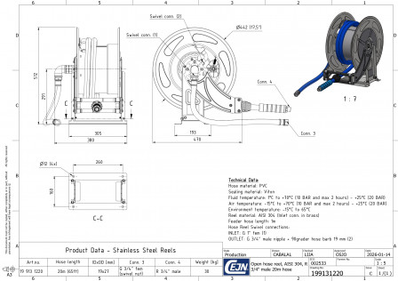 Enrouleurs de tuyaux OpenReel SS