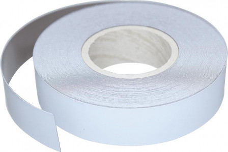 Bande magnétique à revêtement blanc 30m x 25mm