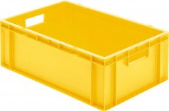 Bac de transport à empiler 600x400x210 mm jaune