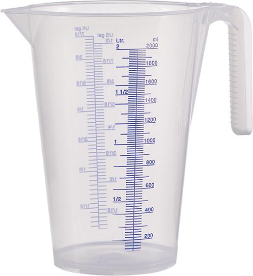 Godet mesureur polypropylène capacité nominale 1l transparent 