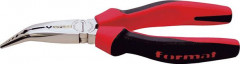 Pince multifonctions coudée chromée avec branches bicomposant 160mm