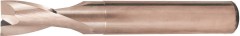 Fraise carbure monobloc type W queue HA D2 25° 2mm  