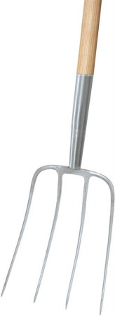 Fourche à fumier (Nord) 4 dents B. manche long. 13 50mm Import