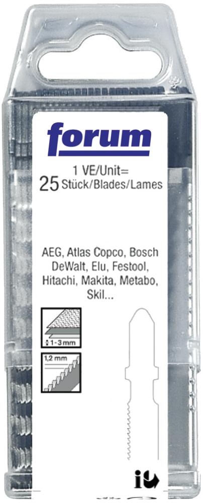 Boîte de lames de scie 25 pcs T 118 A 