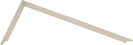 Equerre de charpentier Ruban d'acier souple chromaté 600x280mm