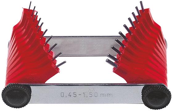 Calibre de gicleur 0,45-1 ,5mm 