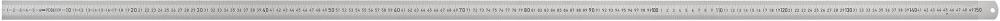 Règle graduée en acier 15 00x30mm inox 