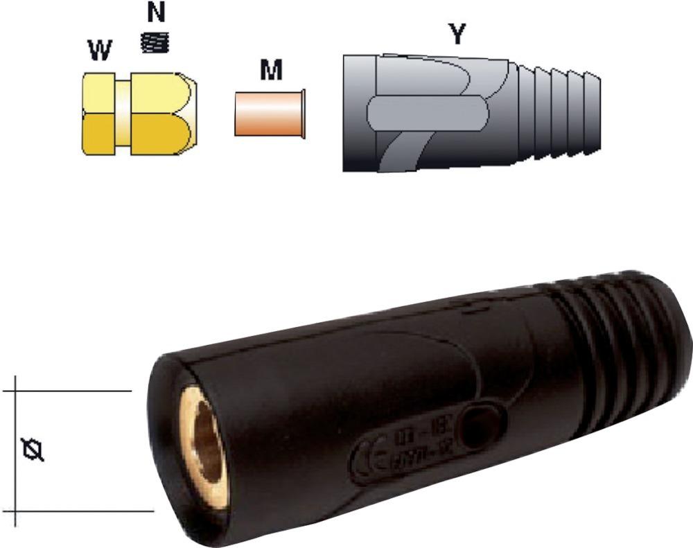 Douille standard soudage pour câble de 35-50mm²