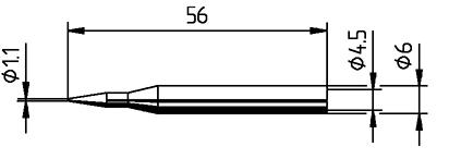 Panne crayon droite 0162BD 