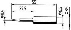 Panne crayon rallongee 0832SDLF 0,4mm 