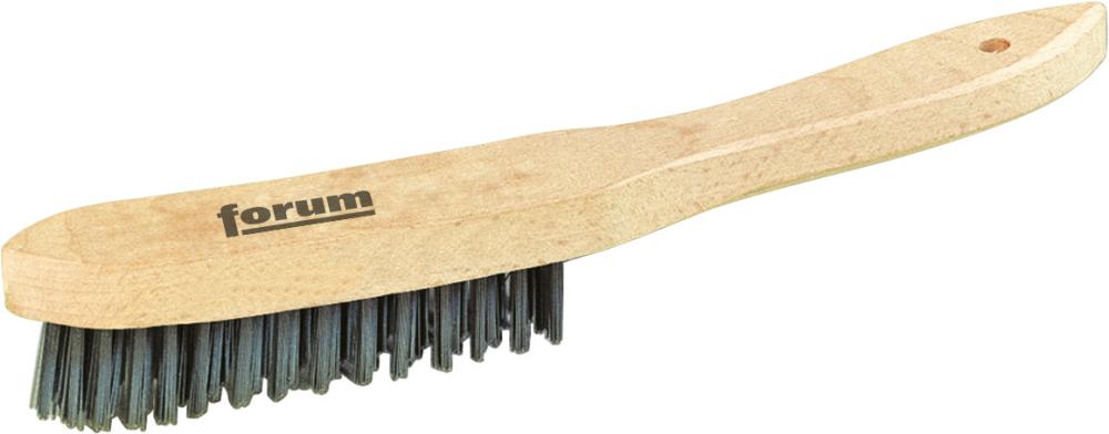 Brosse à main acier Rz 2 lisse 