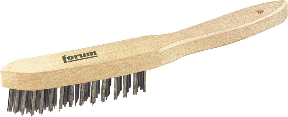 Brosse à main inox. Rz 3 lisse 