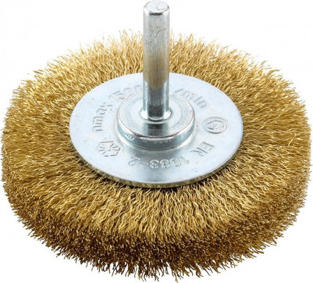 Brosse circulaire fil lai t. 6 mm 50mm ondulée 