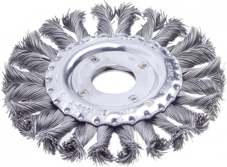 Brosse circulaire fil aci er 115mm torsadée 