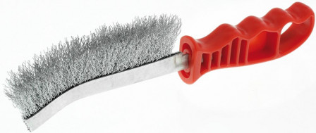 Brosse universelle à manc h m. acier 260mm ondulée 