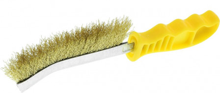 Brosse universelle à manc h m. laiton 260mm ondulée 