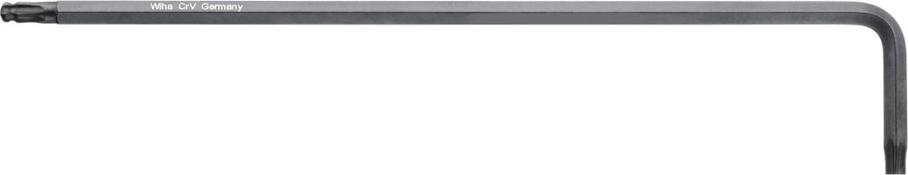 Clé mâle coudée longue phosphatée tête sphérique T10x mm 