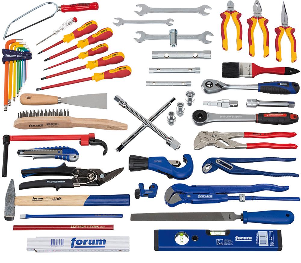 Jeu d'outils sanitaires 54pcs. en sac