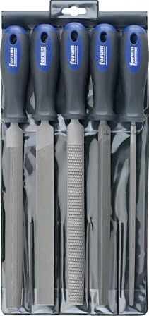 Jeu de limes d'atelier 200mm H2 5 pcs 