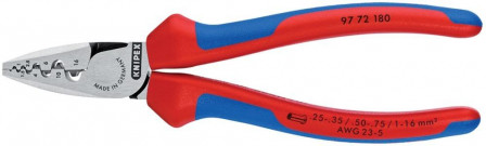 Pince à sertir pour cosses avec branches multicomposant 180mm mm2 