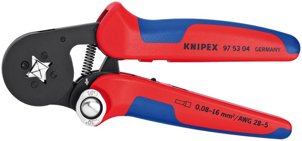 Pince à sertir pour cosses 4 pans 0,08-16mm2 