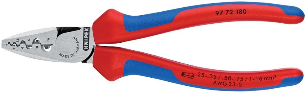 Pince à sertir pour cosses avec branches multicomposant 180mm mm2 