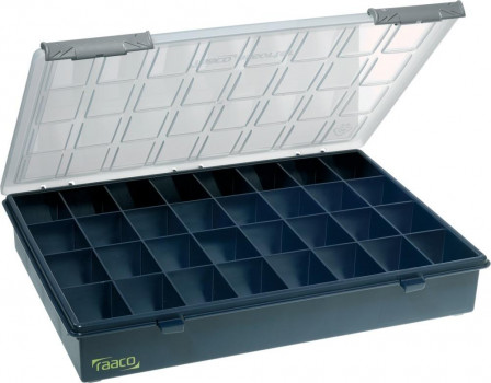 Mallette à compartiments plastique assortiment 4-32 bleu 