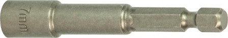 Embout clé à douille 7x 65mm avec aimant 