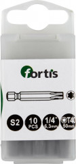 Jeu d'embouts DIN3126E6,3 10 x T40x50mm 
